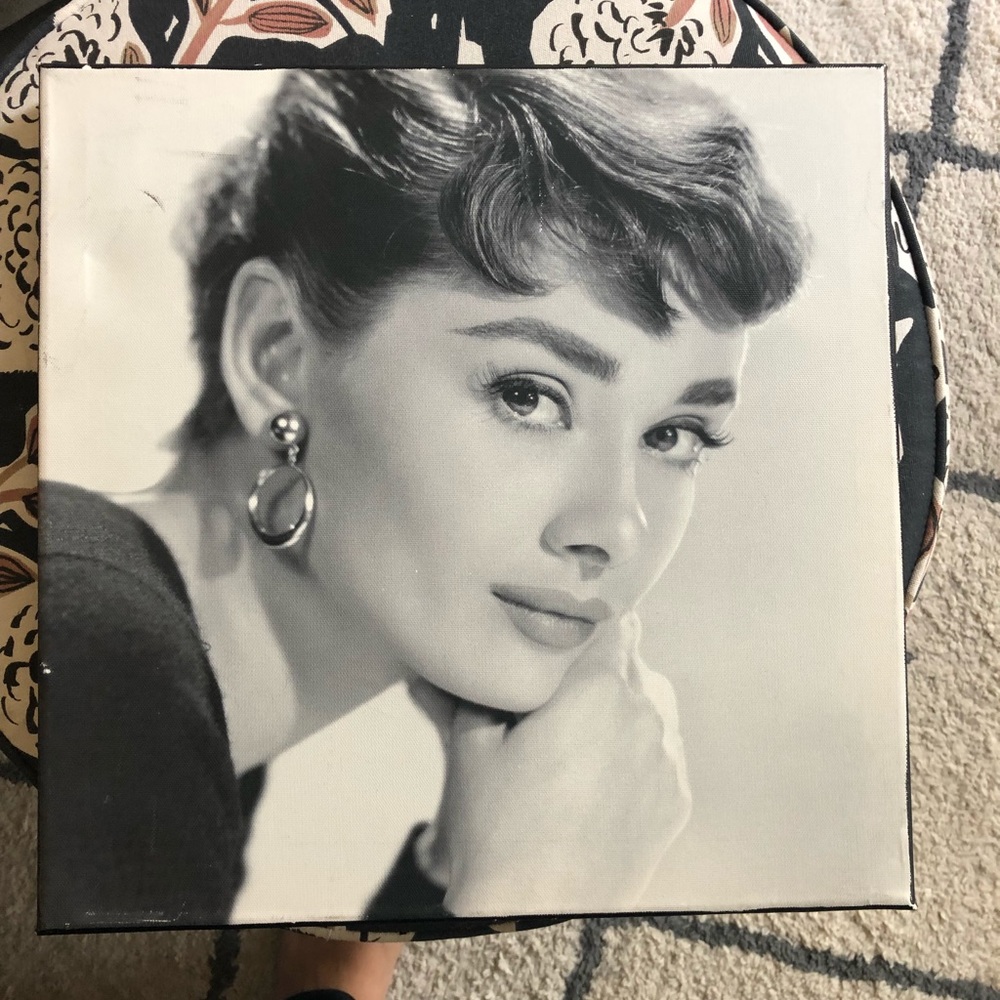 Audrey Hepburn art canvas